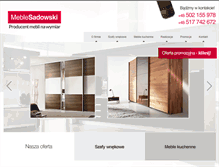 Tablet Screenshot of meblesadowski.pl